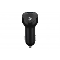 Автомобильное ЗУ 2E DUAL USB CAR CHARGER, POWER DELIVERY, QUICK CHARGE 3.0, 36W, BLACK (2E-ACR36WPDQC)