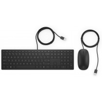 Клавиатура и мышь HP Wired Keyboard and Mouse 400 Black USB (4CE97AA)