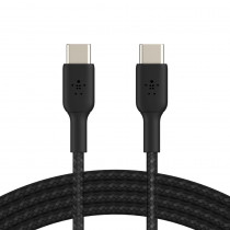 Кабель Belkin BRAIDED C-C 2.0 1M, BLK (CAB004BT1MBK)