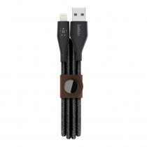Кабель Belkin DuraTek Plus Lightning на USB-A, 1,2m, black (F8J236bt04-BLK)