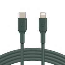 Кабель Belkin BRAIDED Cable  Lightning - USB-С, 1m, PVC, midnight green (CAA003BT1MMG)