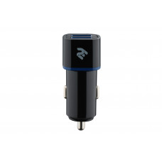 Автомобильное ЗУ 2E DUAL USB CAR CHARGER 2.4AX2.4A BLACK (2E-ACR01-B)