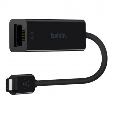 Ethernet-адаптер Belkin USB-C, 0.15m, black (F2CU040btBLK)
