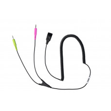 Переходник спиральный AXTEL QD/2 x 3,5 mm jack (AXC-PC)