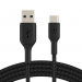 Кабель Belkin BRAIDEDC-A 0.15M, BLK (CAB002BT0MBK)